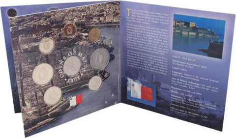 Malta-1,93Lira+5mils-2007-bfr-Kurssatz-Folder