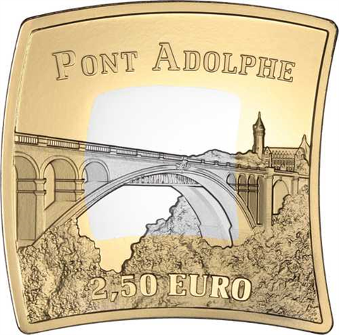 Luxemburg-2,5 Euro-2017-AGNGpp-Brücke Pont Adolphe-Folder