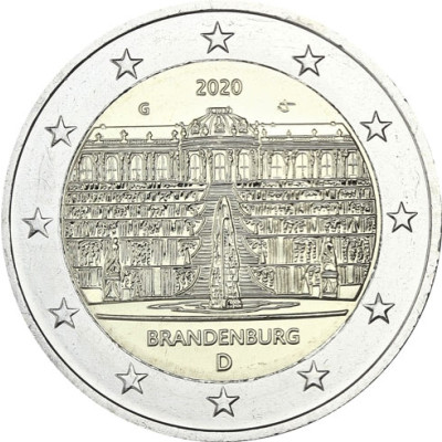 2 Euro Münze Schloss Sanssouci Sammlermünzen bestellen