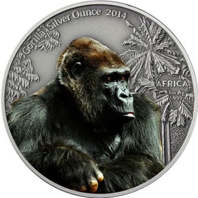 Kongo1unze_Silbermünze-2014Gorilla-Farbe-RS