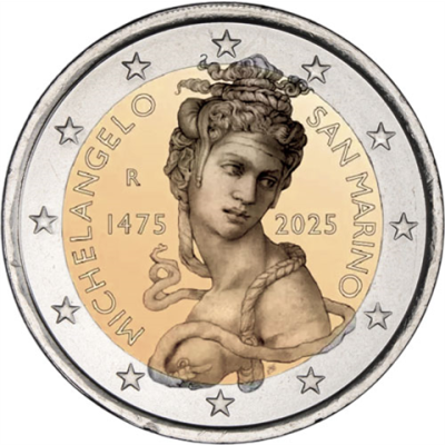 San-Marino-2Euro-2025-Stgl-Michelangelo-RS