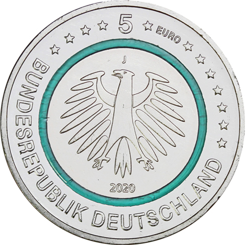 Deutschland-5-Euro-2020-Subpolare-Zone-stgl-I