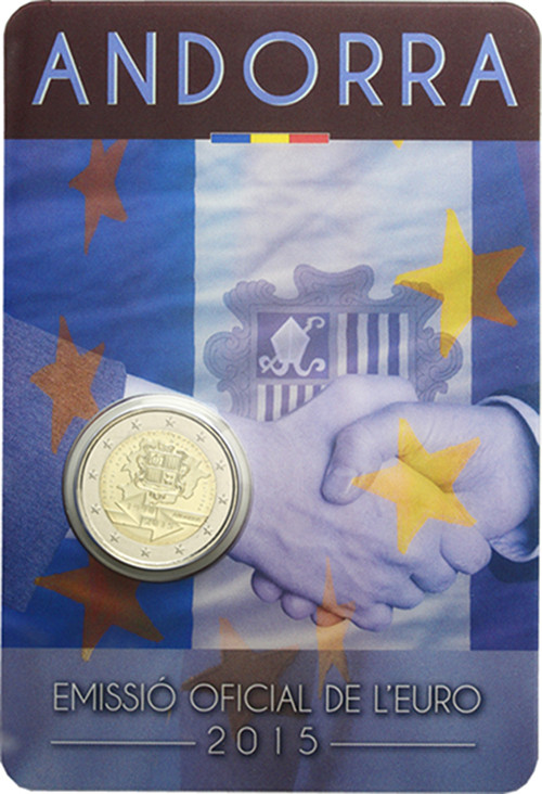 2 Euro Gedenkmünze 2015 Zollunion EU 