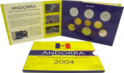 Andorra-Kurssatz-2004-stgl-Brilliant-Uncirculated-Coin-and-Euro-Collection