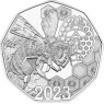 Österreich-5Euro-2023-Silbermünze-Bienentanz-RS