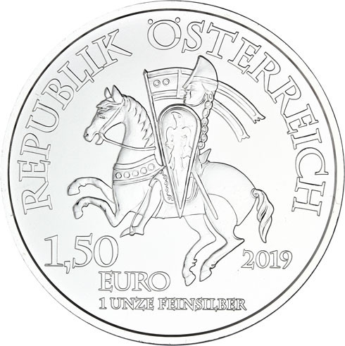 Österreich 1 oz Silber 825 Jahre Münze Wien