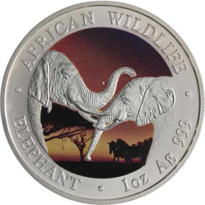 Sambia-5000Kwacha-2002-AG-Elefant-Farbe-RS