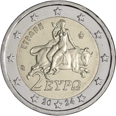 Griechenland-2Euro-2024-Stgl-Kursmünze-RS