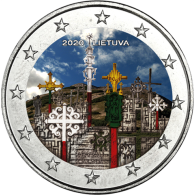 Litauen-2-Euro-2020-Berg-der-Kreuze-Farbe