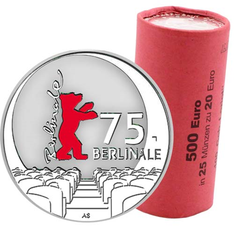 Münzrolle-20Euro-Silbermünze-Berlinale-2025-Deutschland-RS