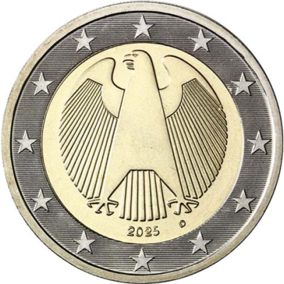 Deutschland-2Euro-2025-bfr-KuNi-Kursmünze-RSD