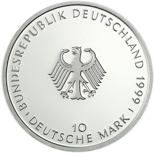 Deutschland 10 DM Silbermünze 1999 - 50 Jahre Grundgesetz