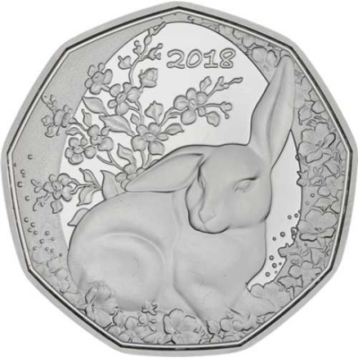 Österreich-5 Euro-2018-AGstgl-Osterhase-RS