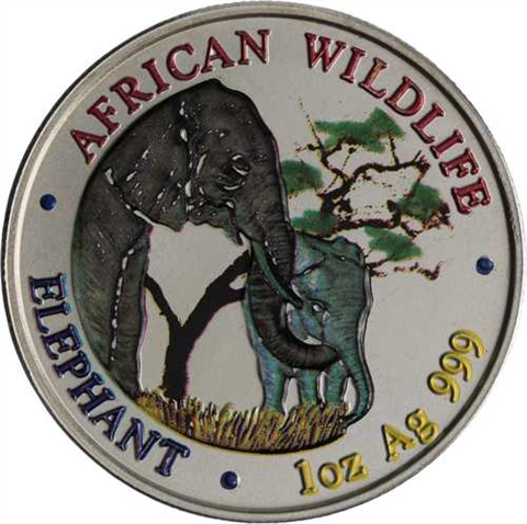 Sambia-5000 Kwacha-2001-Agstgl-Farbe-Elefant-RS