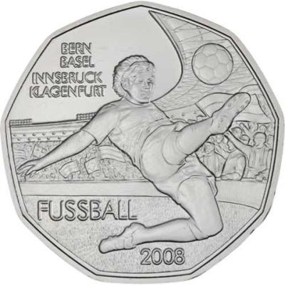 Österreich-5 Euro-2008-AGstgl-Fussball Bern-RS