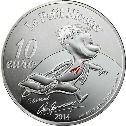 Frankreich 10 Euro 2014 PP Der kleine Nicolas - Schulbeginn  I