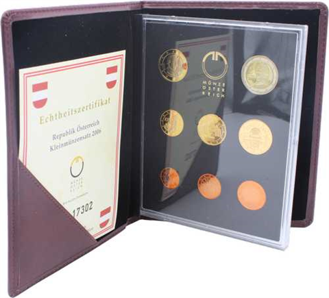 Österreich-3,88Euro-PP-2006-Kurssatz-Etui