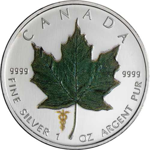 Kanada-4x5Dollar-2007-AGstgl-MapleLeaf-Farbe-Etui