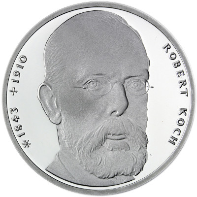 Deutschland 10 DM Silbermünze 1993 Robert Koch