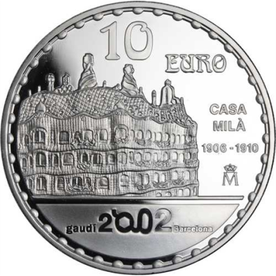 Spanien-10Euro-2002-AGpp-CasaMilà-VS