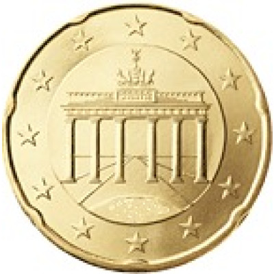 Deutschland 20 Cent 2009 bfr. Mzz.J Brandenburger Tor