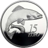 Irland 15 Euro 2011 PP Tiere auf Irischen Münzen - Der Lachs-I