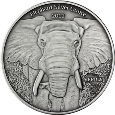 Gabun-1000Francs-2012-AgAf-Elefant-RS