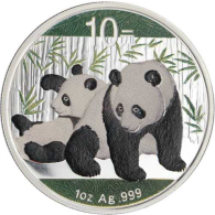 China-10Yuan-2010-AG-Panda-Farbveredelung-FD-VS