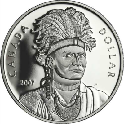 Kanada 1 Dollar 2007 PP Thayendanegea - Joseph Brant-I