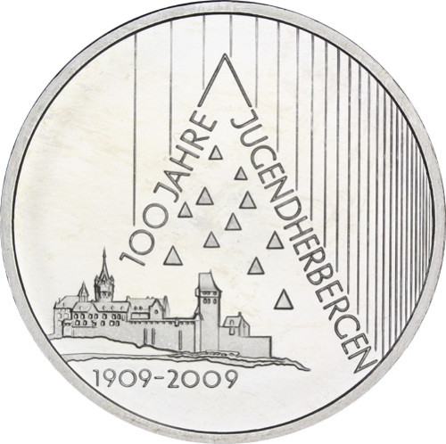 Silbermünze 10 Euro 2009 Jugendherbergswerk