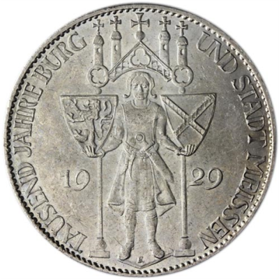 Jäger-339-Weimarer-Republik-5-Reichsmark-1929-bfr-Mzz-E-Meißen-I