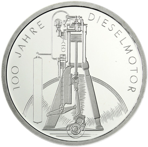 Deutschland 10 DM Silbermünze 1997 Rudolf Diesel