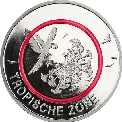 Deutschland 5 Euro 2017 PP Tropische Zone, Mzz. J 