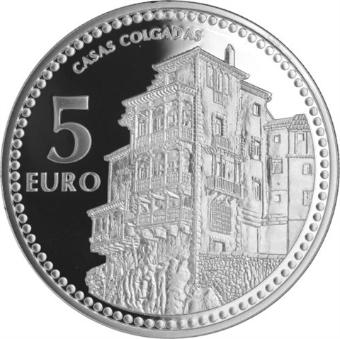 Spanien-5Euro-2012-AgPP-Cuenca-HauptstädteProvinzen-vs