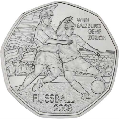 Österreich-5 Euro-2008-AGstgl-Fussball Wien-RS