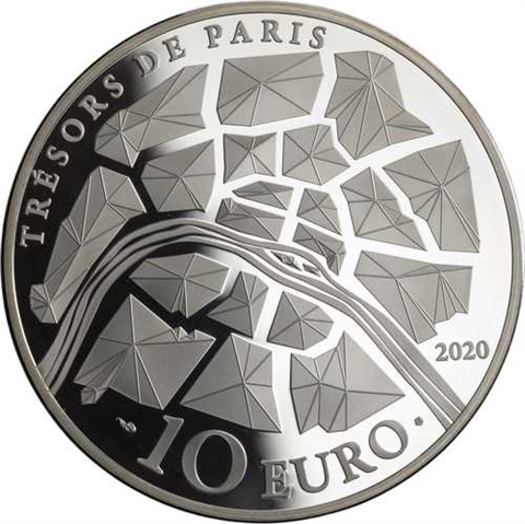 Frankreich-10-Euro-2020-Schätze-von-Paris-Champs-Elysees-Silber-PP-I