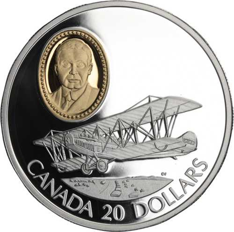 Kanada-10x20Dollar-1990-1994-AGpp-Flugzeugsatz-Etui I