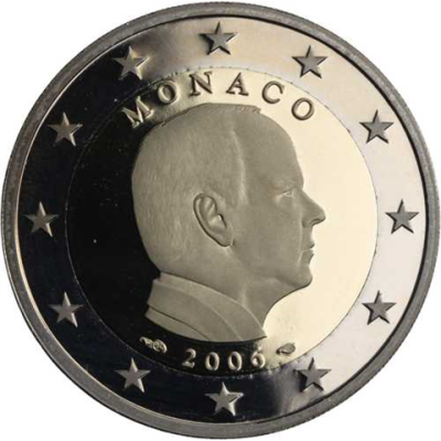 Monaco-2 Euro-2006-PP-Kursmünze-RS