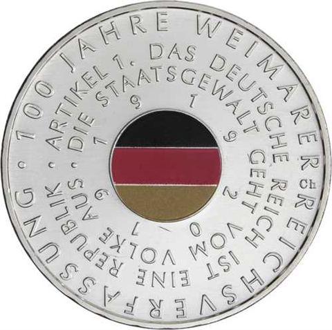 Deutschland-20Euro-2019-AGstgl- Weimarer Reichsverfassung-RS