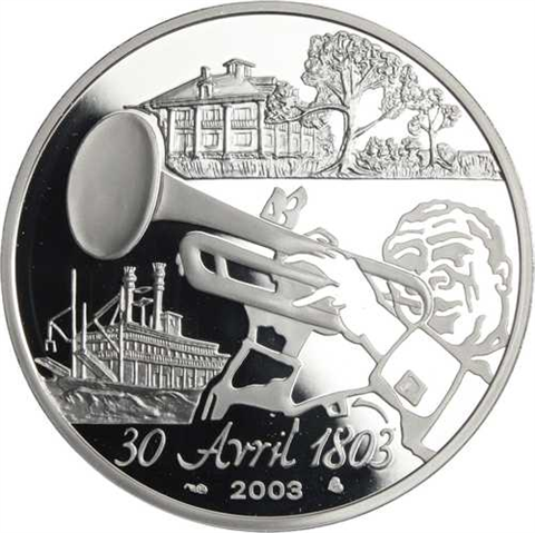 Frankreich-1,5Euro-2003-AGpp-VerkaufLouisiana-RS