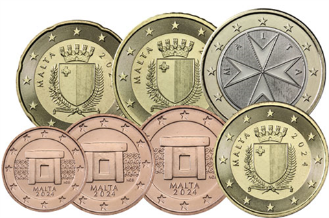 Malta-1,88Euro-2024-Kursmünzen-1Cent-2Euro-RS