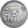 Kongo 1 Oz Silber 2012 Baby Löwen 