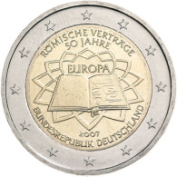 Deutschland 2 Euro 2007 bfr. Römische Verträge Mzz. D