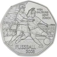 Österreich-5 Euro-2008-AGstgl-Fussball Wien-RS