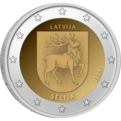 Lettland-2Euro-2025-bfr-Regionen-Lettlands–Sēlija-RS