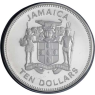 Jamaika-10Dollar-1980-AGpp-Kolibris-VS