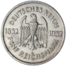 Jäger-351-Weimarer-Republik-5-Reichsmark-1932-(ss)-Mzz-A-100er-Todestag-Goethes-II