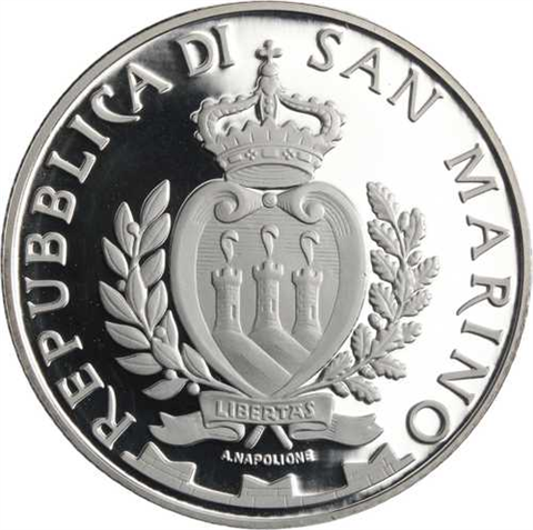 San Marino-5Euro-2013-AGPP-Verona-Etui