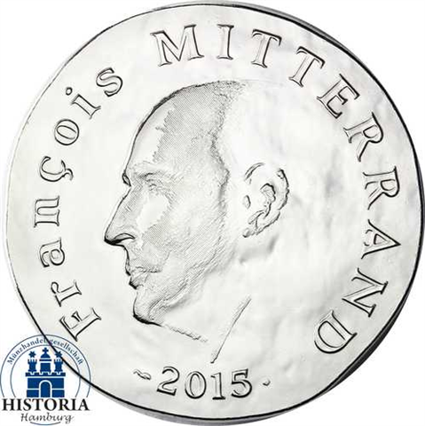 Frankreich 10 Euro 2015 PP Clovies - Mitterand III