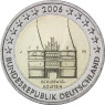 Deutschland 2 Euro 2006 bfr. Holstentor Lübeck Mzz. J